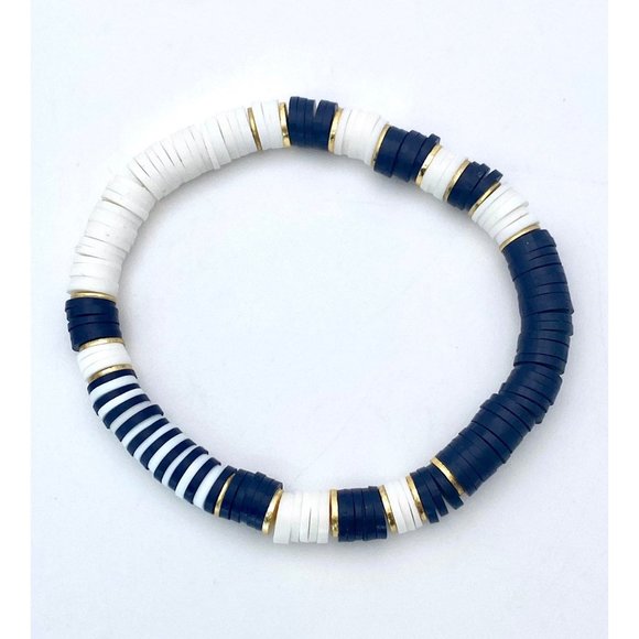 Heishi Bead Stretch Bracelets -Set of 3 - Picture 2 of 4